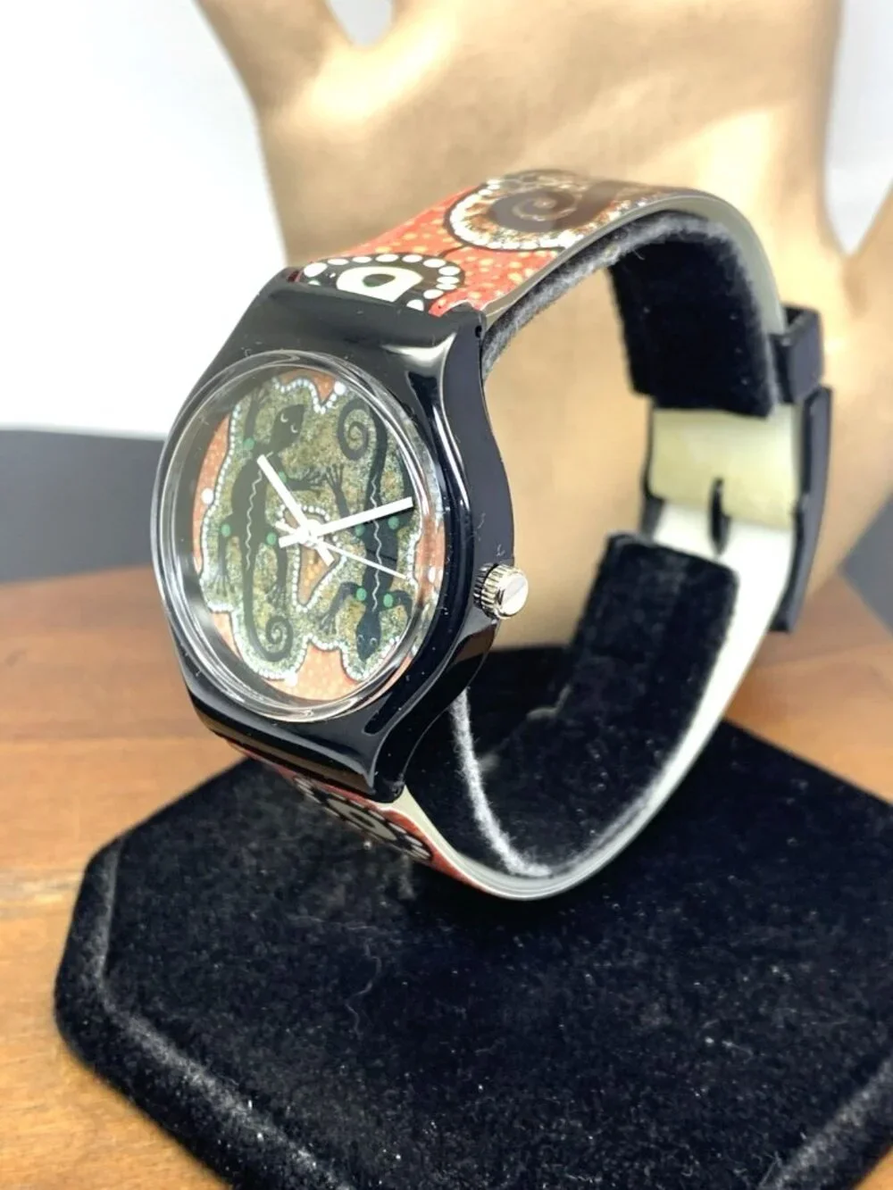 Australian Outback Unisex Watch Artist Series Quartz Vintage Rubber Strap 34mm